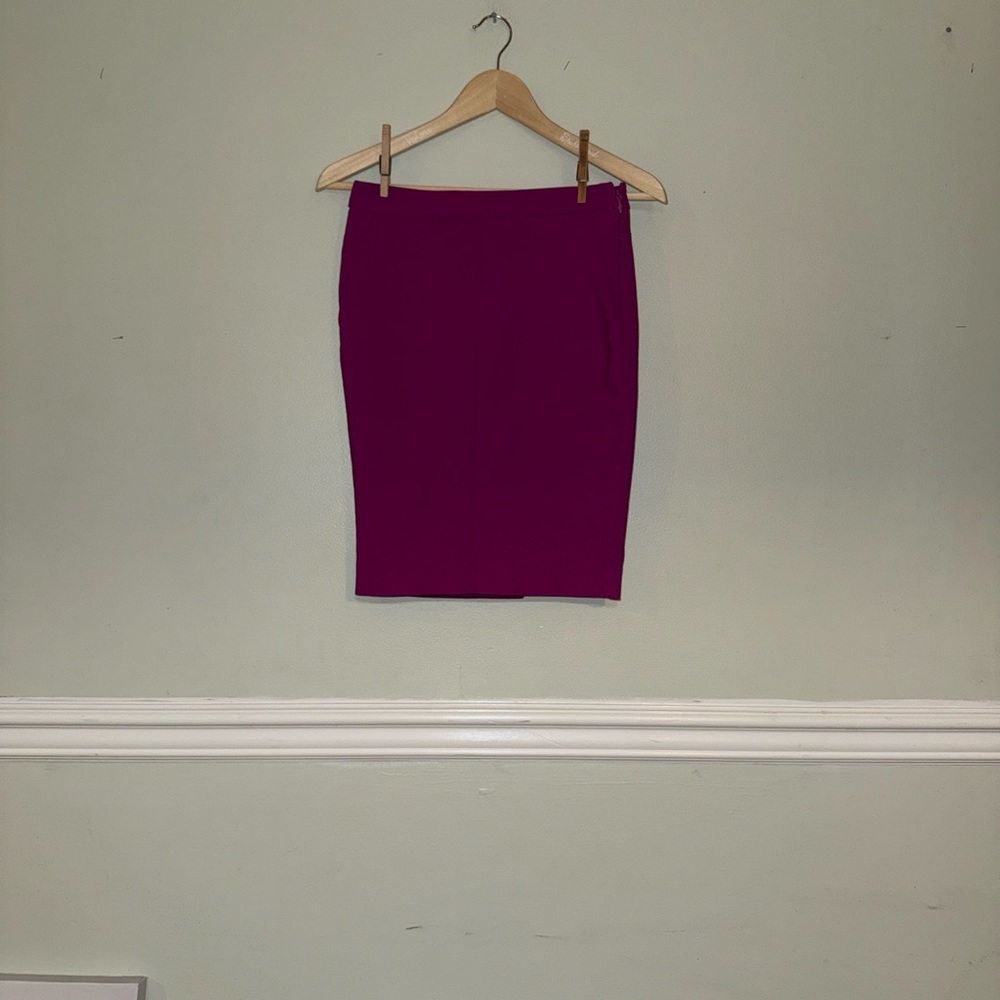 RW&CO Stretch Women's Pencil Skirt in Rich Purple Size 00 Business Casual - Picture 8 of 10
